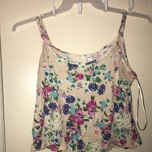 A flower crop top 😊